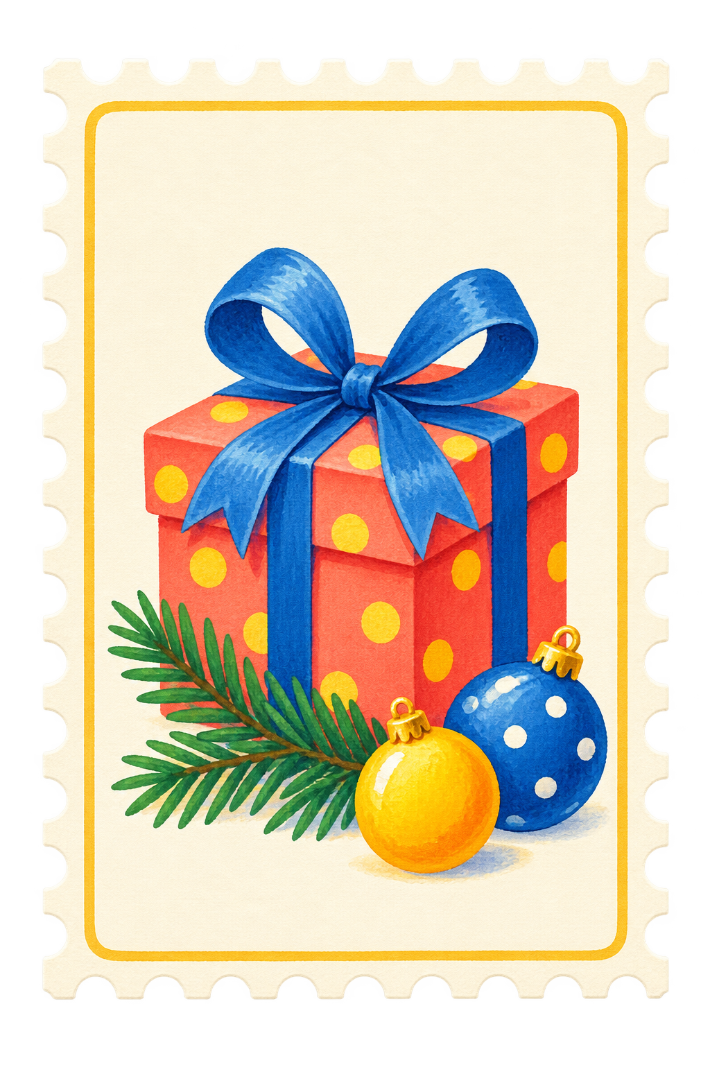 Holiday group card template