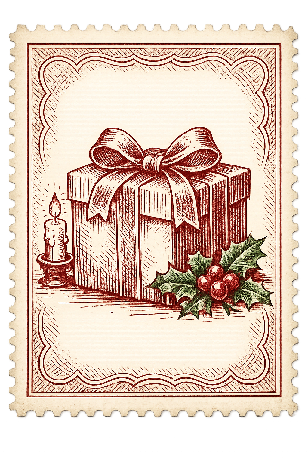 Holiday group card template