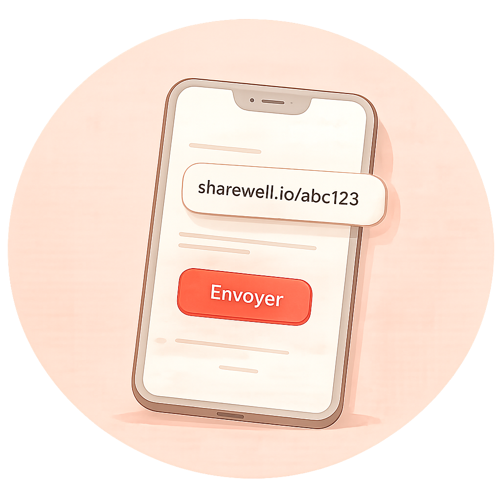 Envoyer un lien pour inviter le groupe